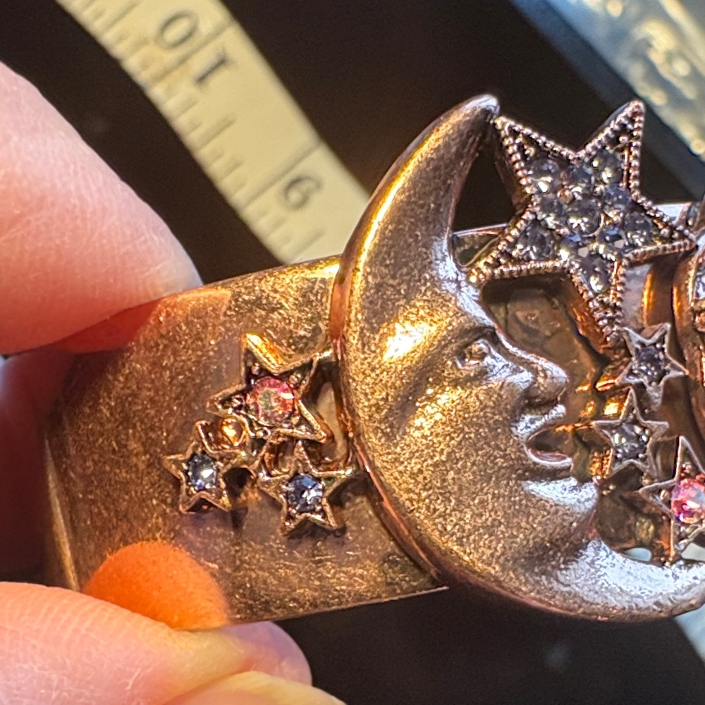 Celestial Gold Cuff Bracelet - image 2